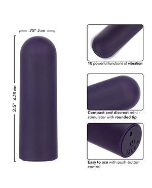 Turbo Buzz Turbo Buzz Rounded Mini Bullet Stimulator - Purple - Image 5