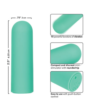 Turbo Buzz Turbo Buzz Rounded Mini Bullet Stimulator - Green - Image 5