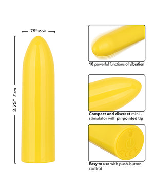 Turbo Buzz Turbo Buzz Classic Mini Bullet Stimulator - Yellow - Image 5