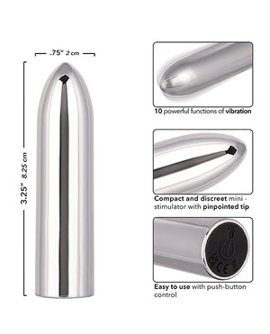 Turbo Buzz Turbo Buzz Classic Bullet Stimulator - Silver - Image 5