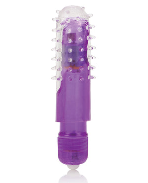 California Exotic Bullets Travel Blaster w/Silicone Sleeve Waterproof - Purple - Image 5