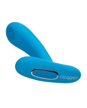 Remote Controlled Vibes Silicone Pulsing Pleaser w/Remote - Blue - Image 5
