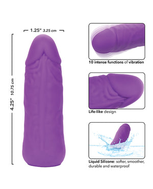 Silicone Studs Silicone Studs Mini Vibrating Studs - Purple - Image 5