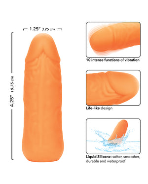 Silicone Studs Silicone Studs Mini Vibrating Studs - Orange - Image 5