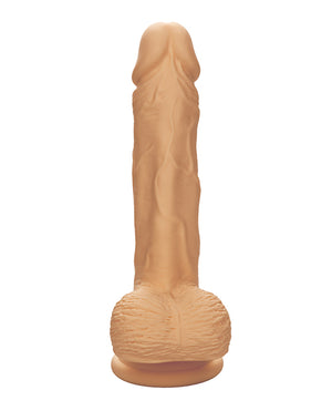 Dual Density Silicone Studs Dual Density Silicone 5" Dildo - Ivory - Image 4
