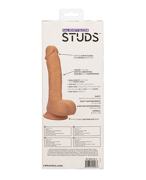 Dual Density Silicone Studs Dual Density Silicone 6.25" Dildo - Ivory - Image 2