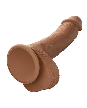 Dual Density Silicone Studs Dual Density Silicone 6.25" Dildo - Brown - Image 5