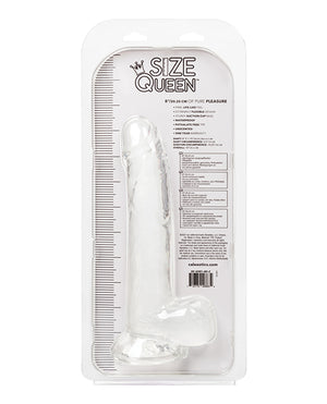 Size Queen Size Queen 8" Dildo - Clear