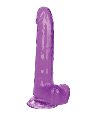Size Queen Size Queen 8" Dildo - Purple - Image 4