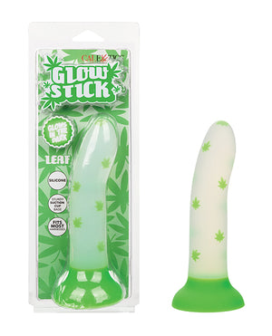 Glow Stick Glow Stick Leaf Suction Cup Glow-in-the-Dark Dildo - Green