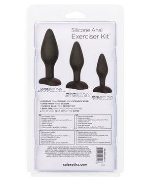 CalExotics Anal Toys Silicone Anal Exerciser Kit - Black - Image 2