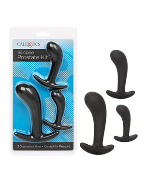 CalExotics Anal Toys Silicone Anal Training Prostate Kit - Black - Image 2