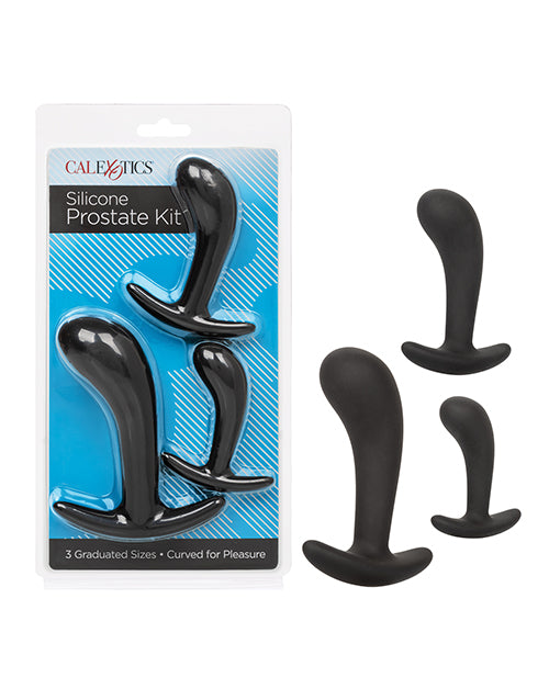 CalExotics Anal Toys Silicone Anal Training Prostate Kit - Black - Image 2