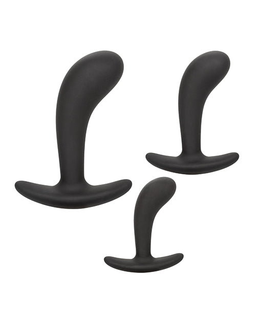 CalExotics Anal Toys Silicone Anal Training Prostate Kit - Black