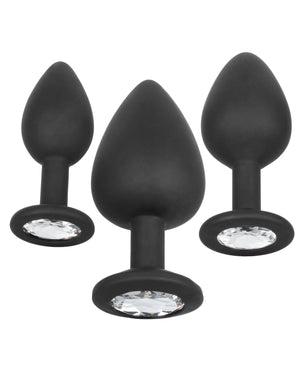 CalExotics Anal Toys Silicone Gem Anal Kit - Black - Image 2