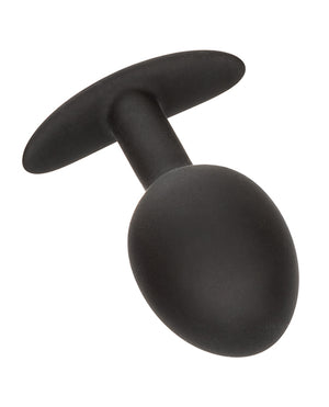 CalExotics Anal Toys Weighted Silicone Anal Plug - Black - Image 3