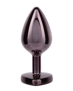Jewel Jewel Black Diamond Heart Butt Plug - Large, Black - Image 2