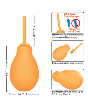 Cheeky Cheeky One Way Flow Anal Douche - Orange - Image 4