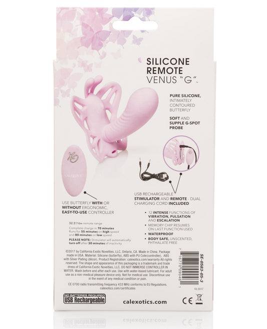 Venus Butterfly Venus Butterfly Silicone Remote Venus G - Pink