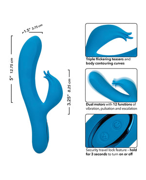 Azure Azure Collection Flutter G Vibrator - Blue - Image 5