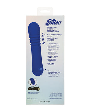 Thicc Thicc Chubby Thrusting Wand - Blue