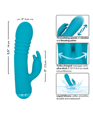 Thicc Thicc Chubby Thrusting Tickler - Aqua - Image 5