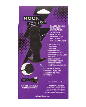 Rock Bottom Rock Bottom Tap Beaded Anal Probe - Black - Image 3