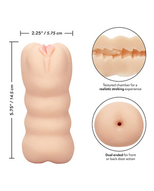 Cheap Thrills Cheap Thrills The Three-Way Dual Ended Masturbator - Ivory - Image 5