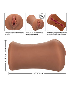 Stroke It Stroke It Tight Pussy - Brown - Image 2