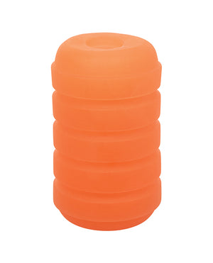Pop Sock Pop Sock! Ribbed Masturbator - Orange - Image 2