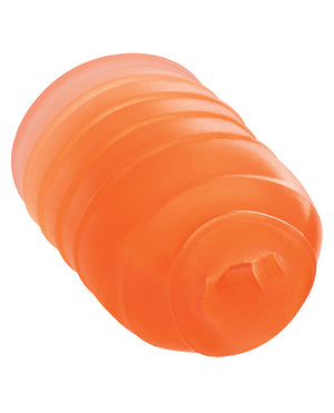 Pop Sock Pop Sock! Ribbed Masturbator - Orange - Image 5