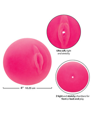 Pop Sock Pop Sock! Pussy &amp; Ass Ball Masturbator - Pink - Image 3