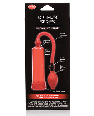 Optimum Series Fireman's Pump Masturbator - Red - Image 3