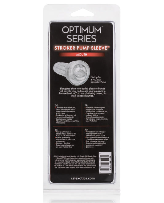 Optimum Series Optimum Series Stroker Pump Sleeve - Mouth Clear - Image 2