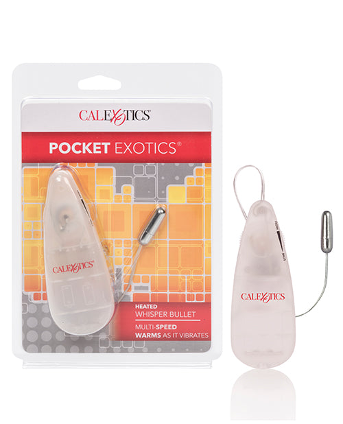 Pocket Exotics Pocket Exotics Heated Whisper Bullet - Silver - Image 2