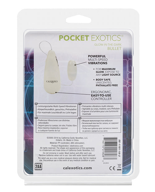 Pocket Exotics Pocket Exotics Glow In The Dark Bullet
