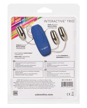 California Exotic Bullets Inter-Actives Trio - Blue - Image 3