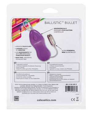 California Exotic Novelties Ballistic Mini w/Purple Controller - Image 2