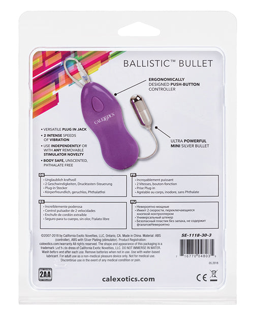 California Exotic Novelties Ballistic Mini w/Purple Controller - Image 2