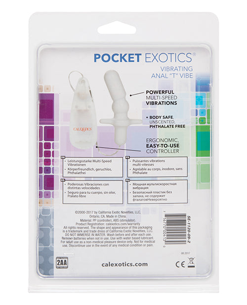 Pocket Exotics Pocket Exotics Anal T Vibe - Ivory