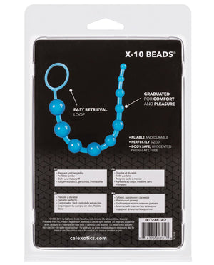 Pleasure Beads X-10 Beads - Blue