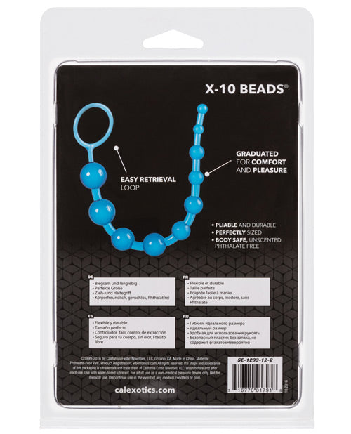 Pleasure Beads X-10 Beads - Blue