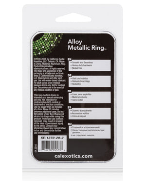 Rings! Alloy Metallic Ring - Large Silver - Image 2