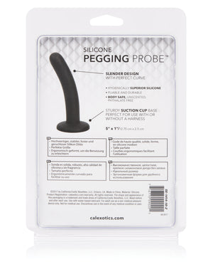 CalExotics Anal Toys Silicone Pegging Probe - Black - Image 2