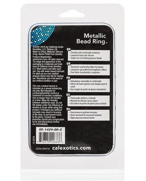 Rings! Metallic Bead Ring - Clear - Image 2