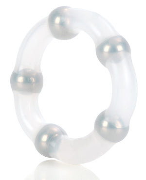 Rings! Metallic Bead Ring - Clear - Image 4