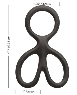 Rings! Silicone Ball Spreader - Black - Image 5