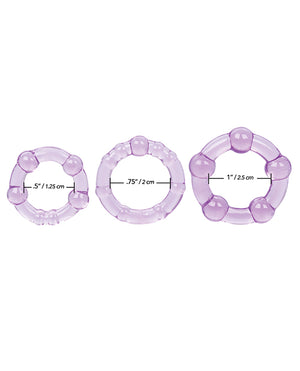 Rings! Silicone Island Rings - Purple - Image 5