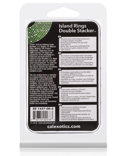 Rings! Island Rings Double Stacker - Glow