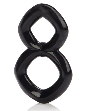 Rings! Crazy 8 Enhancer Double Cock Ring - Black - Image 3